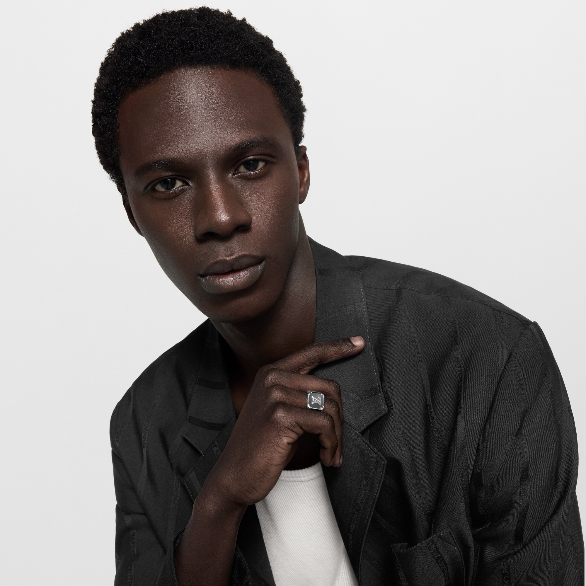 LOUIS VUITTONモノグラム シグネットリング ゴールド スクエア M